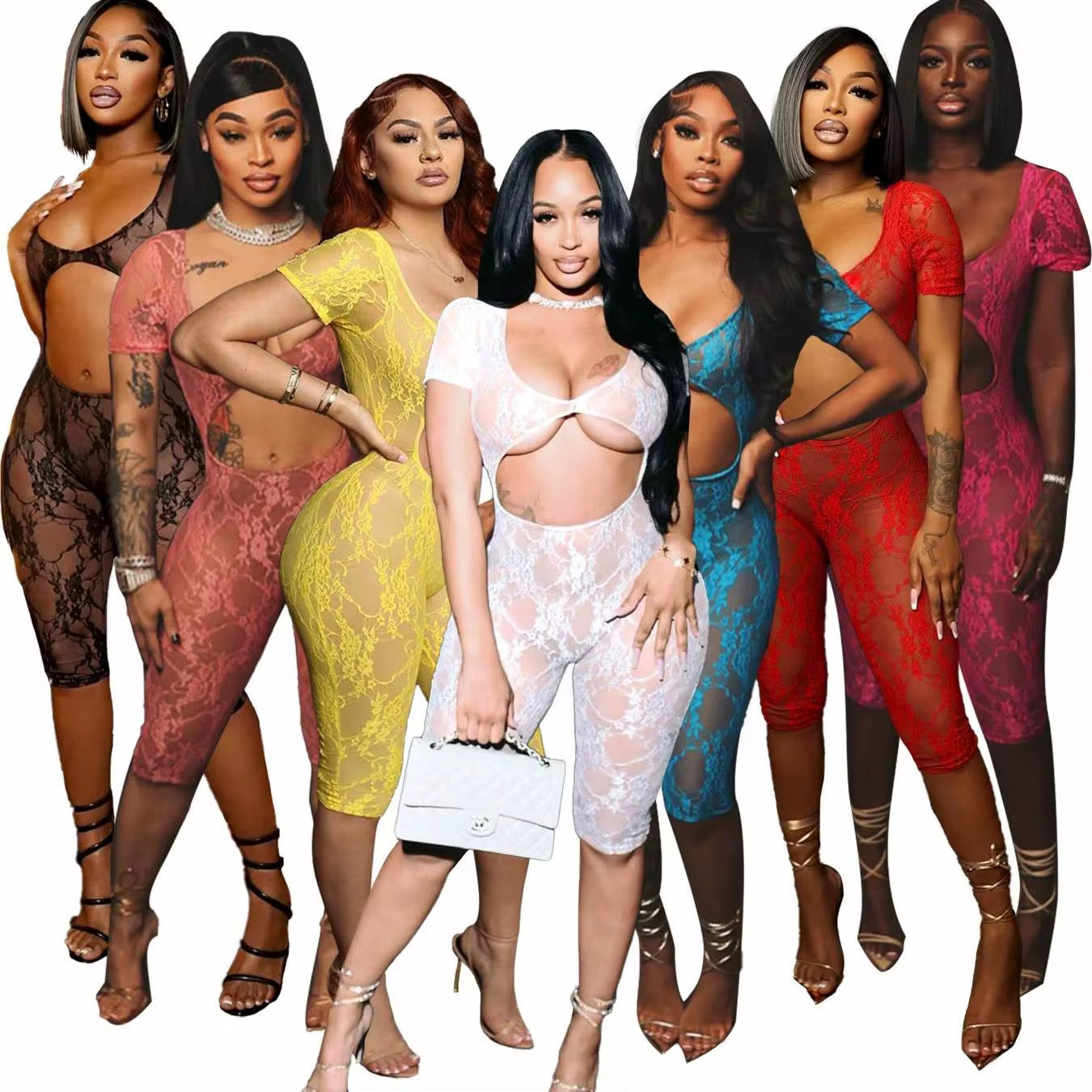Laced One-Piece Bodysuit
